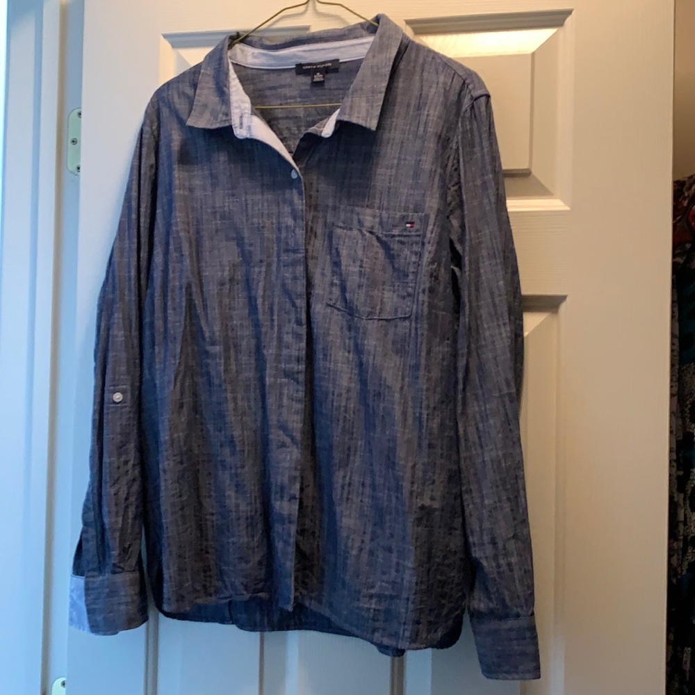 Ladies XL Tommy Hilfiger denim shirt